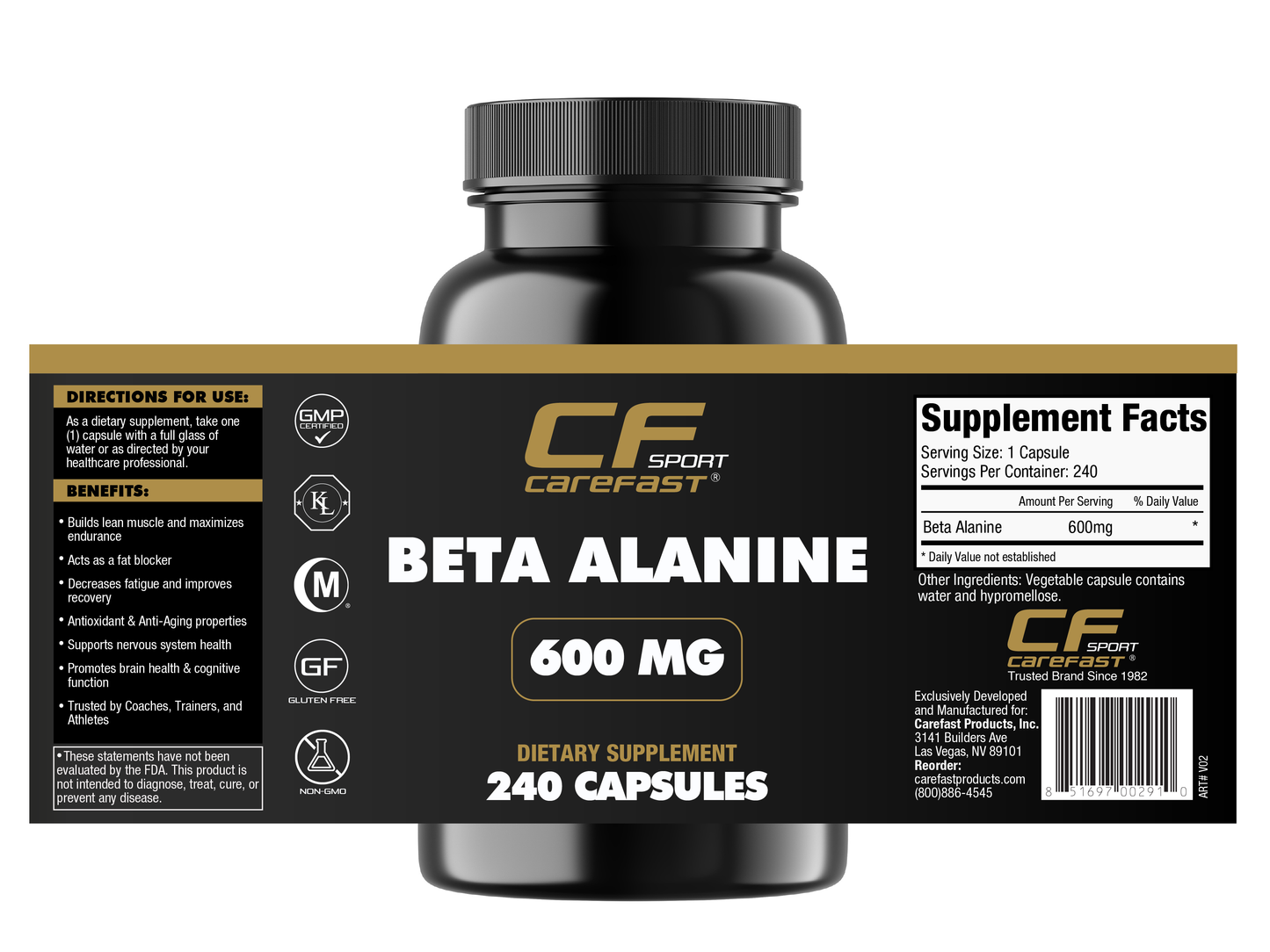 BETA ALANINE | 600mg