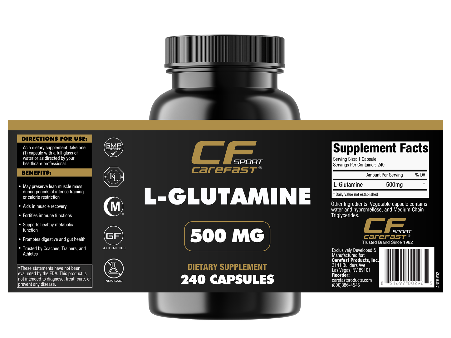 L-GLUTAMINE | 500mg